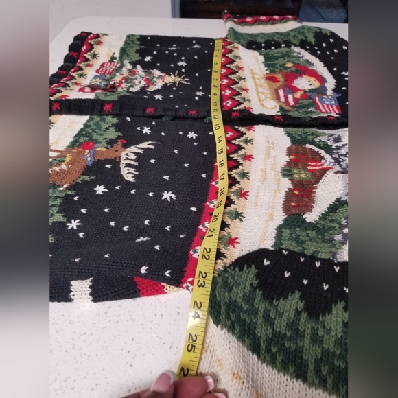 Christmas Ugly Sweater Cardigan Sz 22/24 - Picture 5 of 16